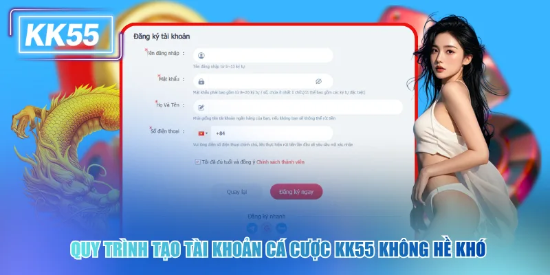 Hướng Dẫn Đăng Ký KK55 Chi Tiết Và An Toàn Nhất 2026 Quy trình tạo tài khoản cá cược kk55 không hề khó